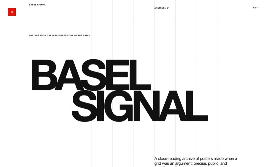 Screenshot of Basel Signal — Poster Archive