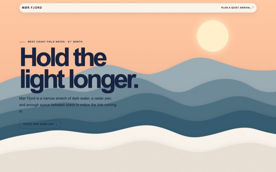 Screenshot of Mør Fjord — hold the light longer