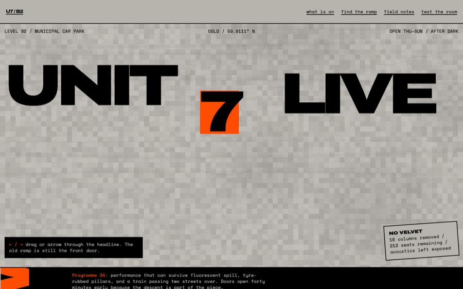 Screenshot of UNIT 7 — ground-level performance